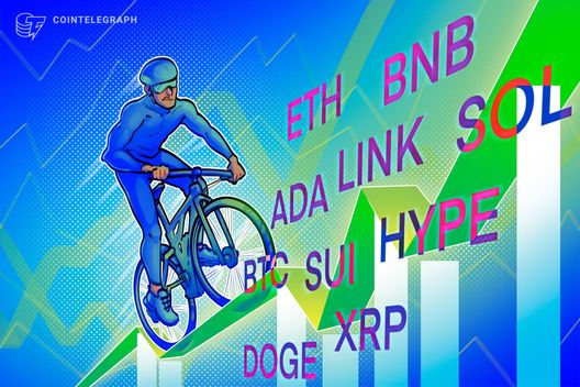 Price predictions 8/29: BTC, ETH, XRP, BNB, SOL, DOGE, ADA, LINK, HYPE, SUI